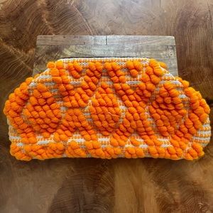 Orange - All Year Weave Neon Clutch